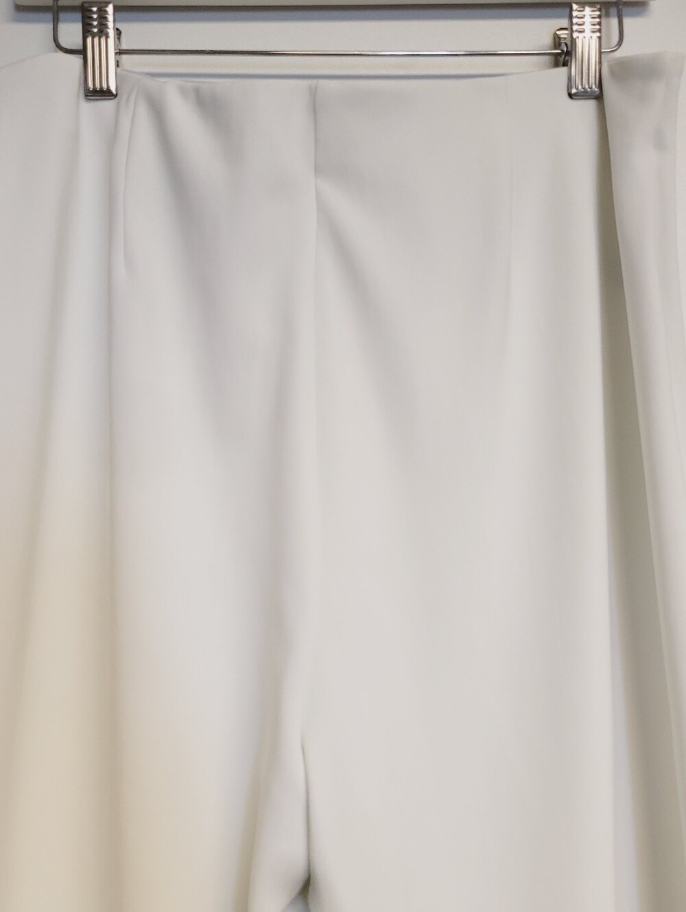Boston Proper Ivory Coast White High Rise Pull On Slacks Pants L Short Petite - Picture 10 of 10